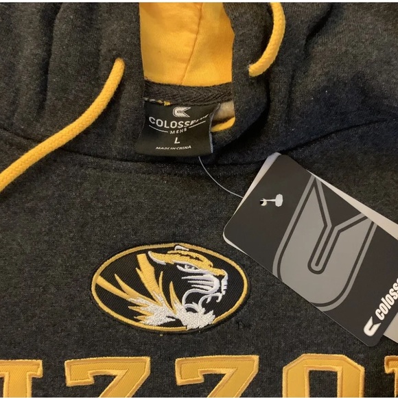 NWT Men's Colosseum Missouri Tigers Volume Hoodie (L) - Picture 4 of 5